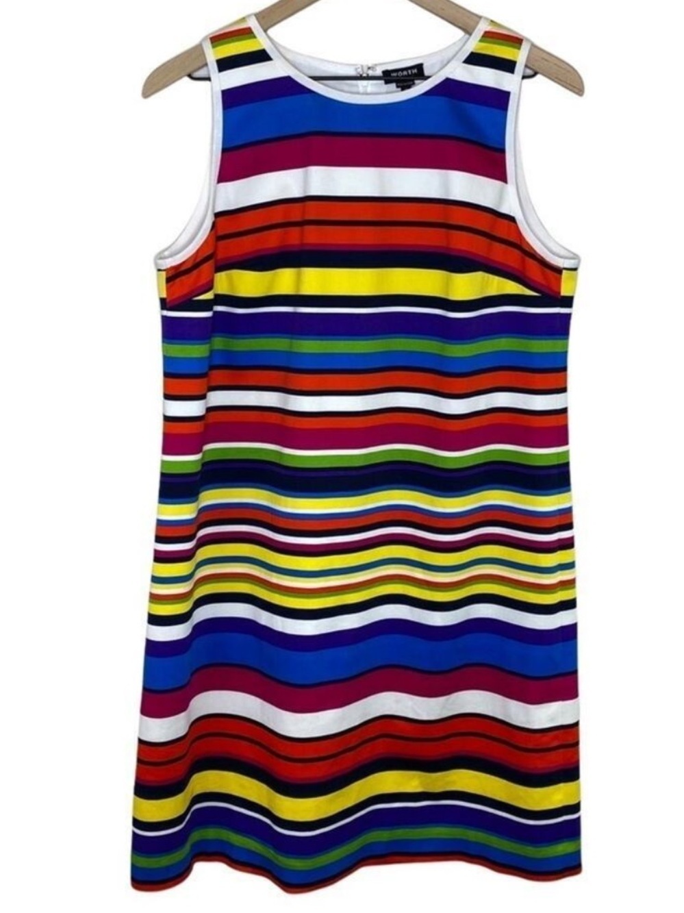 Worth New York Bright Colored Striped Tank Dress, NWOT, size 6
